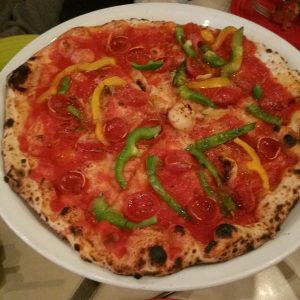 Marinara Pizza with Peppers and Pepperoni 